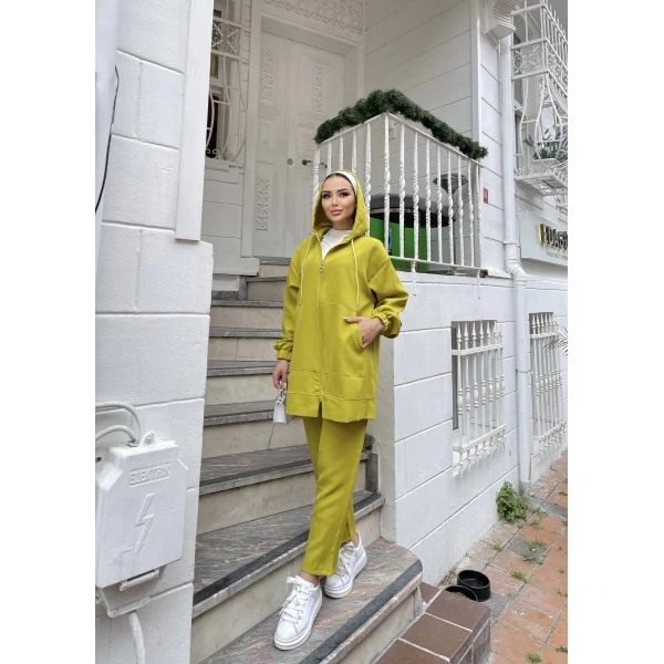 Ura Krep Takım - Yağ Yeşili