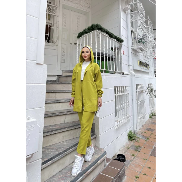 Ura Krep Takım - Yağ Yeşili