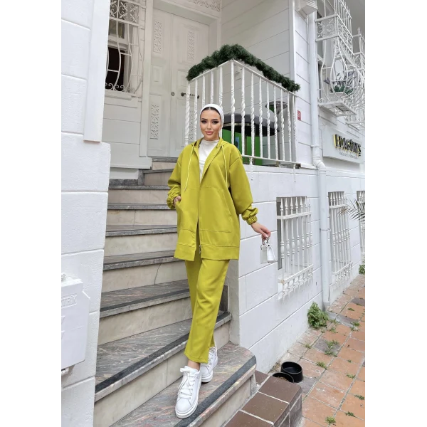 Ura Krep Takım - Yağ Yeşili