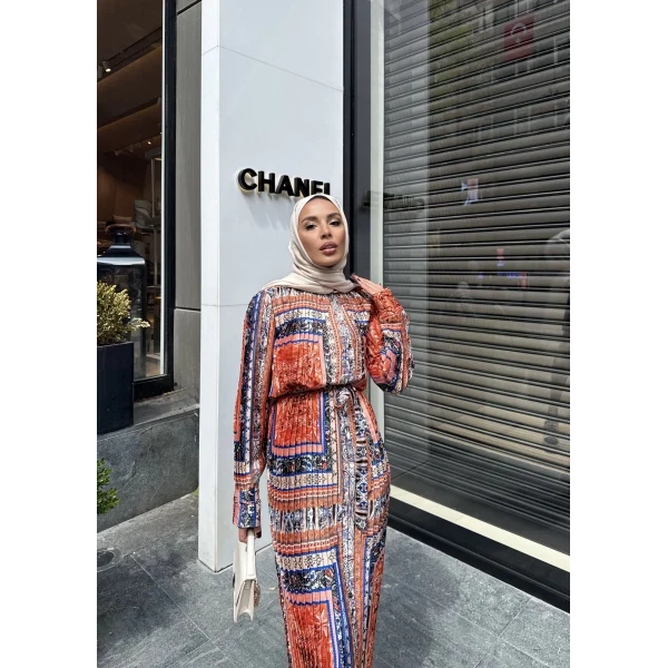 Versa Elbise - Kremit