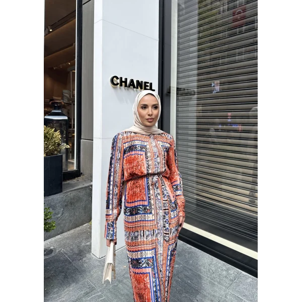 Versa Elbise - Kremit