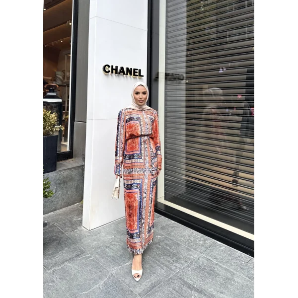 Versa Elbise - Kremit