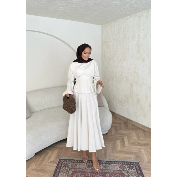 Yula Keten Takım - Bej