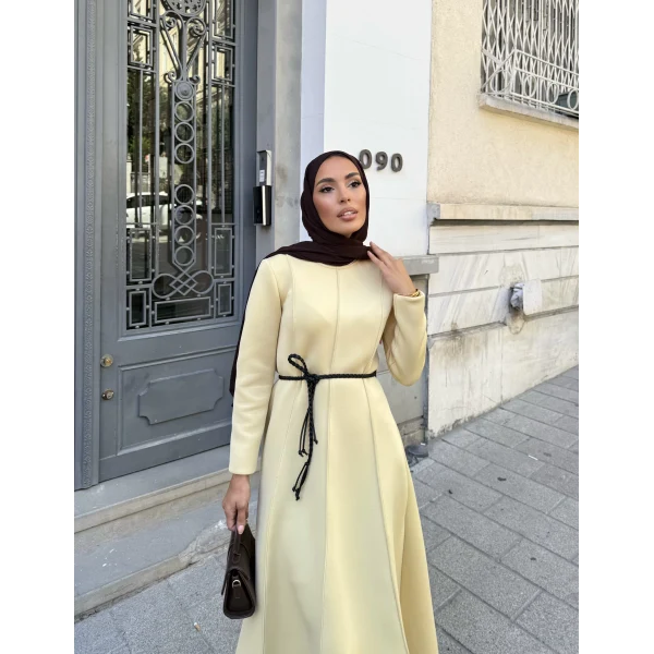 Zühre Puf Elbise - Sarı