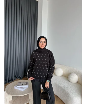 6-Muadil Sweat - Siyah