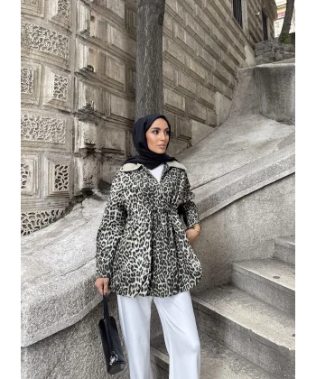 Adora Beli Lastikli Ceket