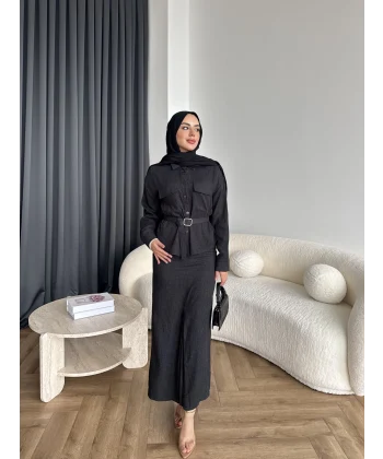 Alvina İndirimli Takım - Siyah