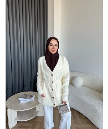 Angora Hırka - Ekru