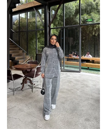Aura Simli Takım - Gri