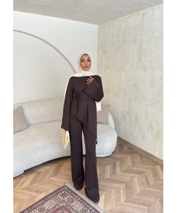 Bedal Asimetrik Modal Takım - Acı Kahve