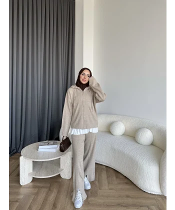 Berlin Triko Takım - Vizon