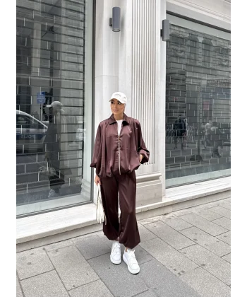 Devil Saten Takım - Acı Kahve