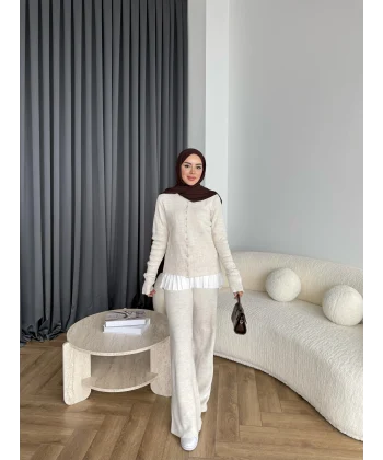 Diana Triko Takım - Bej