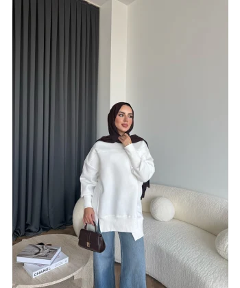 Dilvi Model Sweat - Beyaz