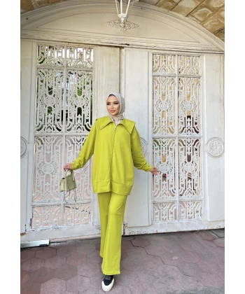 Duhan İkili Takım - Yağ Yeşili