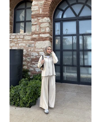 Fosa Oysh Takım - Bej