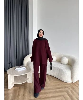 Harlin Triko Takım - Bordo