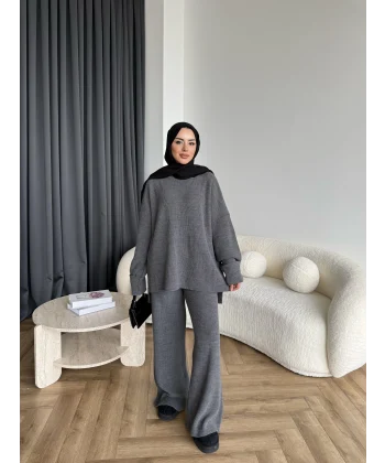 Harlin Triko Takım - Gri