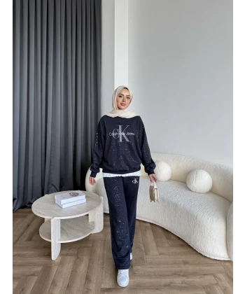 Hps-Muadil Simli Eşofman Takım - Lacivert