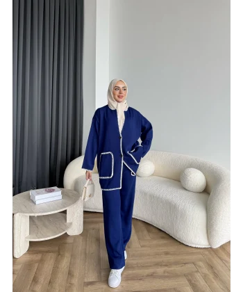 Kuzy Cepli Triko Takım - Lacivert