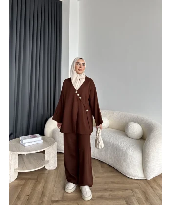 Mb-Jupter Triko Takım - Acı Kahve