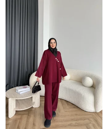 Mb-Jupter Triko Takım - Bordo