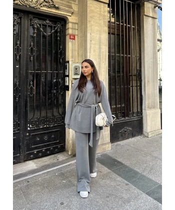 Milena Modal Takım - Gri
