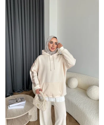 Muadil Cepli Sweat - Ekru