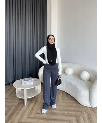 Oysh Kumaş Pantolon - Antrasit