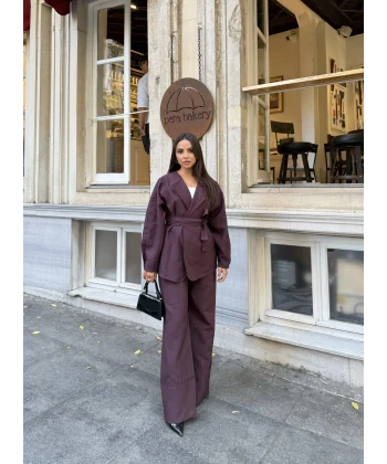 Reva Muadil Cupra Kumaş Takım - Bordo