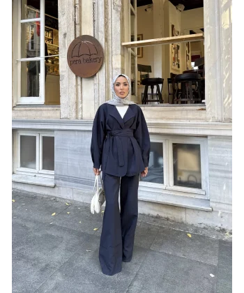 Reva Muadil Cupra Kumaş Takım - Lacivert