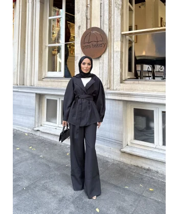 Reva Muadil Cupra Kumaş Takım - Siyah