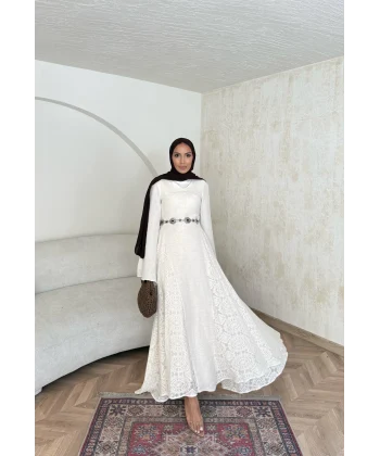 Rian Dantel Detay Elbise