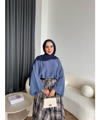 Sany Balon Kol Kazak - Indıgo