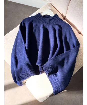 Sany Balon Kol Kazak - Lacivert