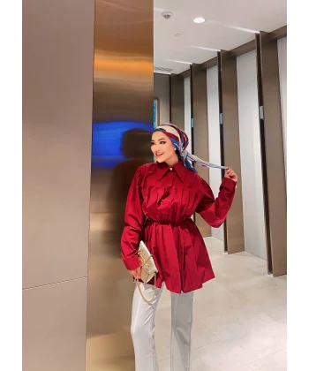 Splend Gömlek - Bordo