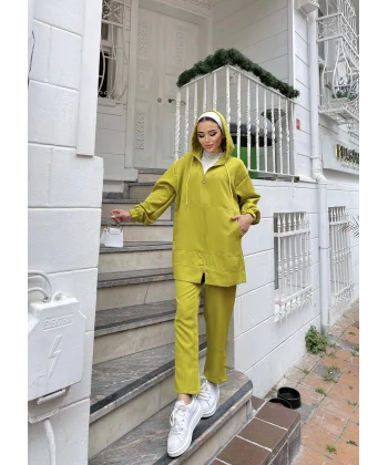 Ura Krep Takım - Yağ Yeşili