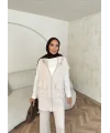 Bluen Yelekli Takım - Bej