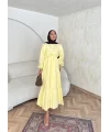 Elian Müslin Elbise - Sarı
