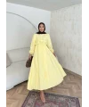 Elian Müslin Elbise - Sarı