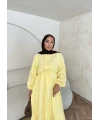 Elian Müslin Elbise - Sarı