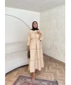 Exlan İndirimli Elbise - Bej