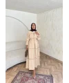 Exlan İndirimli Elbise - Bej