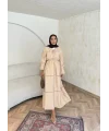 Exlan İndirimli Elbise - Bej