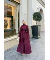 Eyşan Elbise - Bordo