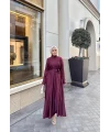Eyşan Elbise - Bordo