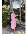 Havan Çapraz Elbise - Pembe