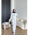 Hps-Muadil Simli Eşofman Takım - Beyaz