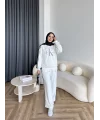 Hps-Muadil Simli Eşofman Takım - Beyaz