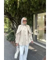 Joelle Pelerinli Ceket - Bej